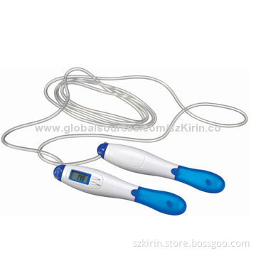 Digital PVC/Nylon Jump Ropes with Plastic ABS Case, Suitable for Promotional Purposes